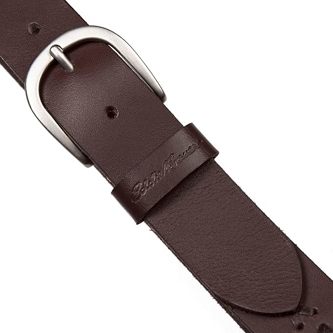 Eddie Bauer Women's Casual Leather Belts with Durable Metal Buckle
