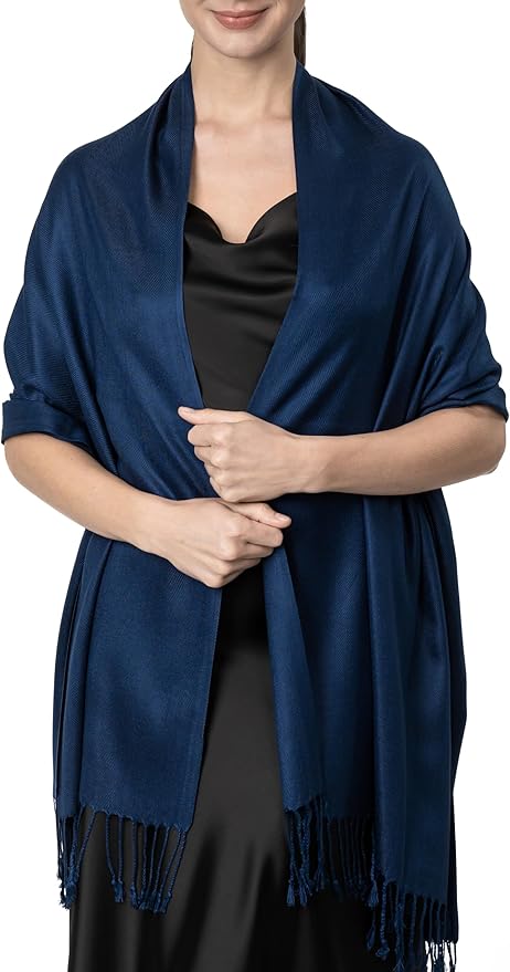 Achillea Soft Silky Pashmina Scarf for Women – Shawl Wrap for Evening Dresses, Bridesmaids, Weddings & Everyday Wear
