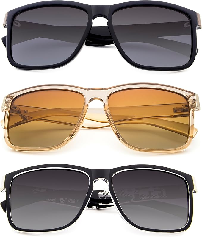 ANDOILT Sport Polarized Square Sunglasses