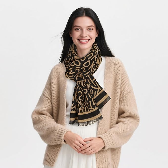 EXTREE Scarfs for Women Pashmina Silky Shawl Wrap for Evening Dressing Blanket Open Front Poncho Cape