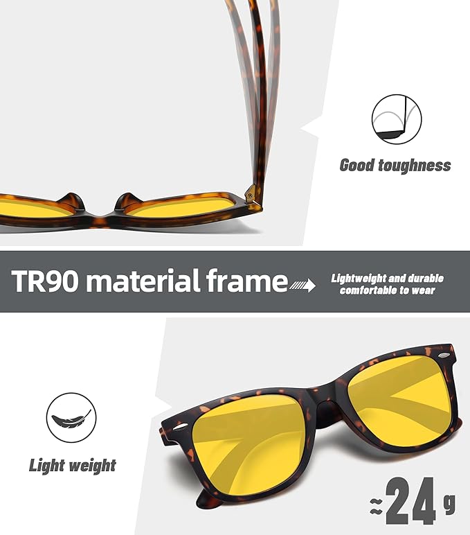 MEETSUN Polarized Sunglasses for Women Men Classic Retro Square Frame Driving Sun Glasses UV Protection