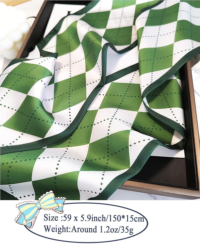 Purse Scarf For Handbags Head Scarves For Women's Hair Bags Scarfs Long Skinny Scarves Fashion Silky