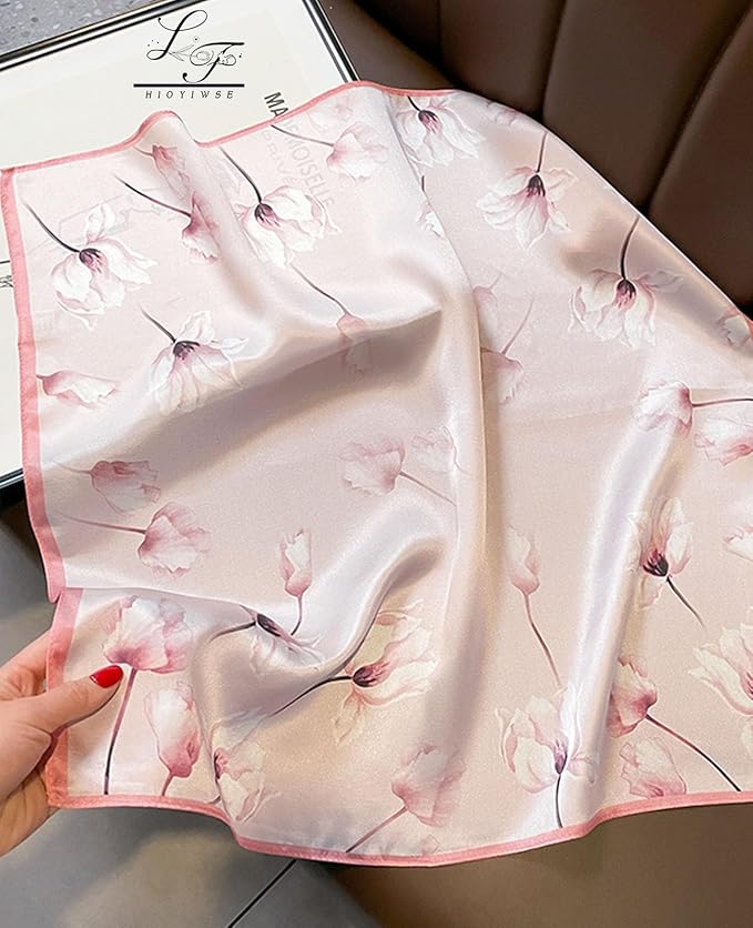 Satin Bandanas Head Scarf For Women Hair Scarves Accessories Lightweight Fashion Wrap Neck Silk Sleeping Headscarf
