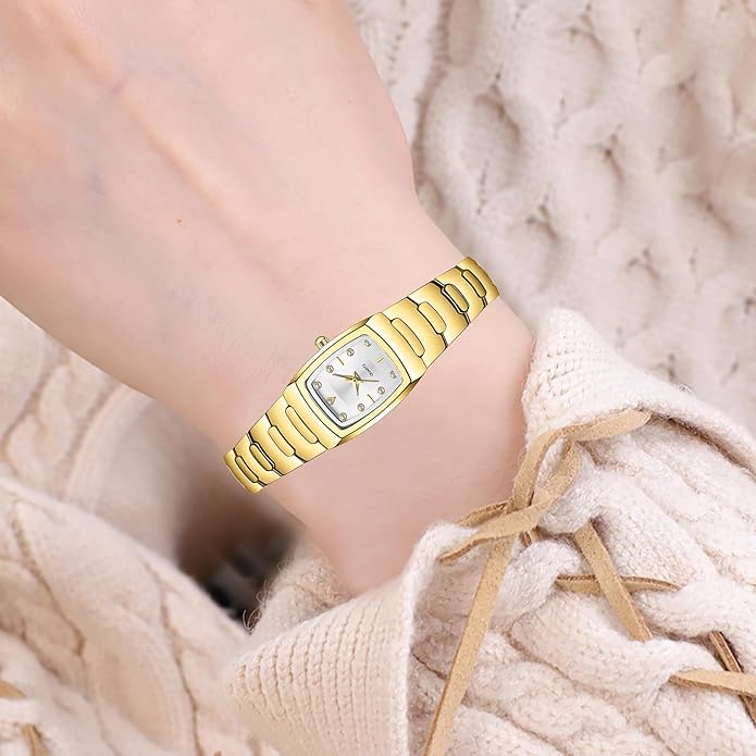 BESTKANG Watches for Women Small Square Face Ladies Watches Waterproof Tungsten Steel Dainty Dress Rectangle Exquisite Female Womens Bracelet Watch