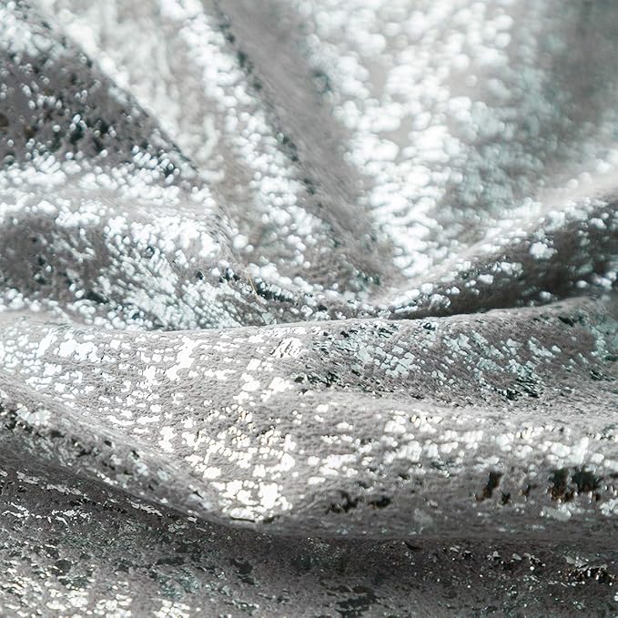 Set of 2 Throw Pillow Covers, Cushion Cases, Decorative Pillow Case, Slipover Pillowslip for Home Sofa Couch Chair Back Seat Bedroom Car, Invisible Zipper,12x20 inch(Silver- Light Gray)