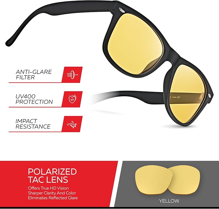 Retro Rewind Polarized Sunglasses for Men and Women - UV Protection Classic Sun Glasses