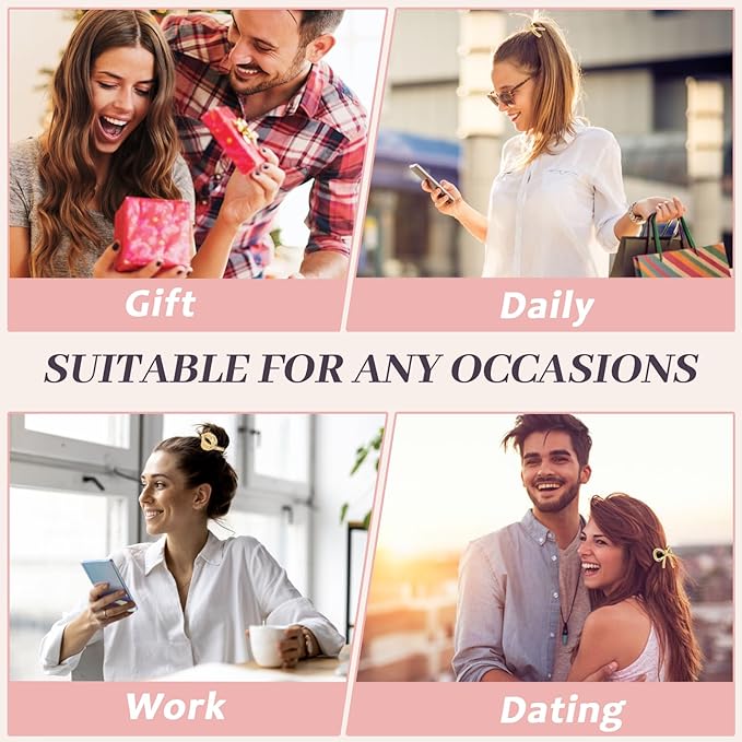 3PCS Metal Hair Tie For Women,Gold Cuffs,Metal Geometric Gold Hair Ties, Hair Accessories Stretchy and Non-Damage Ponytail Holders,Ponytail Cuff Hair Bands For Hair Styling (SET5)