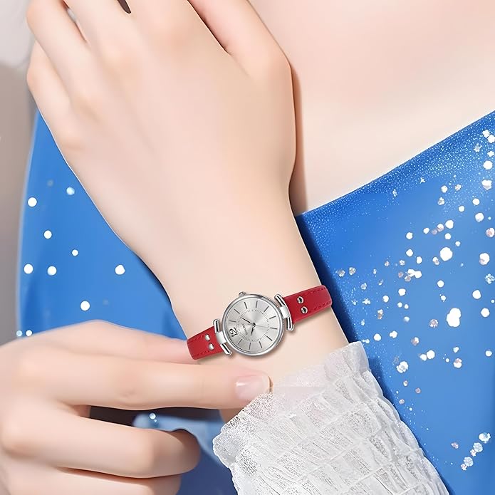 Women's Leather Strap Watch, Womens Watch Wristwatch for Women