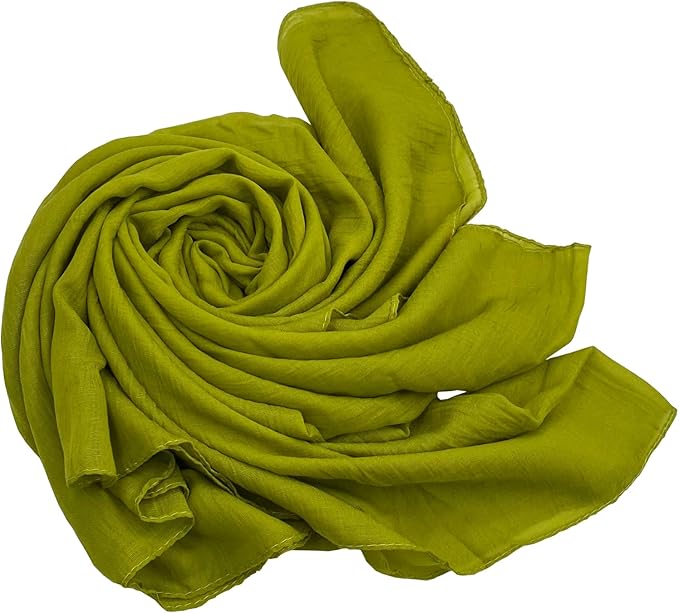 woogwin Women's Cotton Scarves Lady Light Soft Fashion Solid Scarf Wrap Shawl