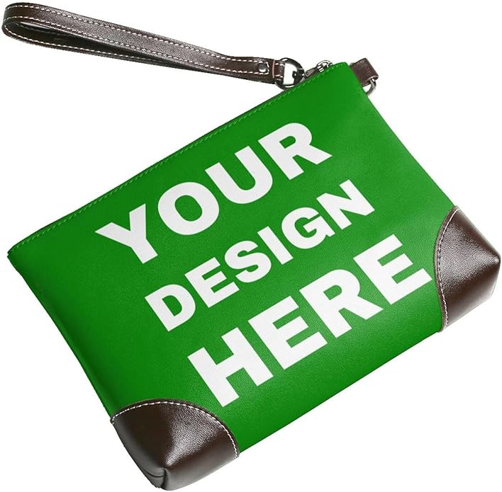 Custom Leather Wristlet Personalized Wallets For Women Men Wristlet Handbags Customized Clutch Purses For Women