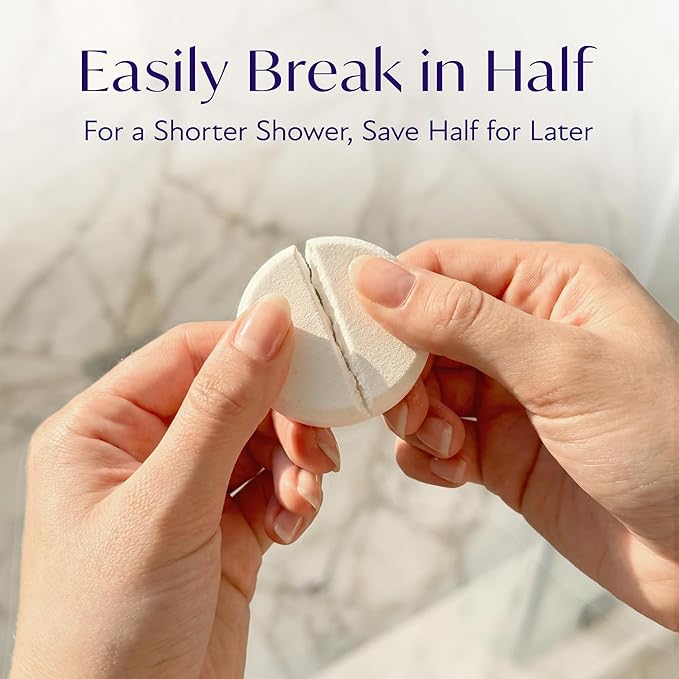 Solia Lavender Shower Steamers Aromatherapy 7-Pack - Patent-Pending Calm Shower Steamers Lavender Bombs, Relaxing Steam Tablets, Selfcare Gifts for Women, Relaxing Bath Gifts