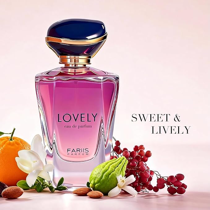 LOVELY WOMEN Premium Gift Eau de Parfum 100ml Cologne-Style Floral Bergamot & Tuberose Feminine Fragrance