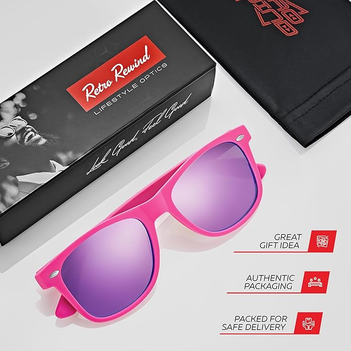 Retro Rewind Polarized Sunglasses for Men and Women - UV Protection Classic Sun Glasses