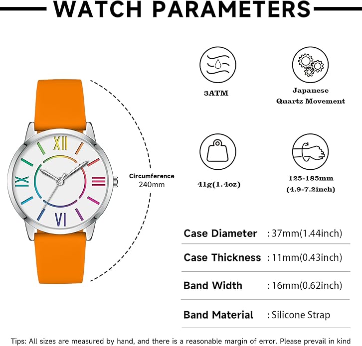 Bisley Women Watch Colorful Dial Easy to Read Waterproof Watch