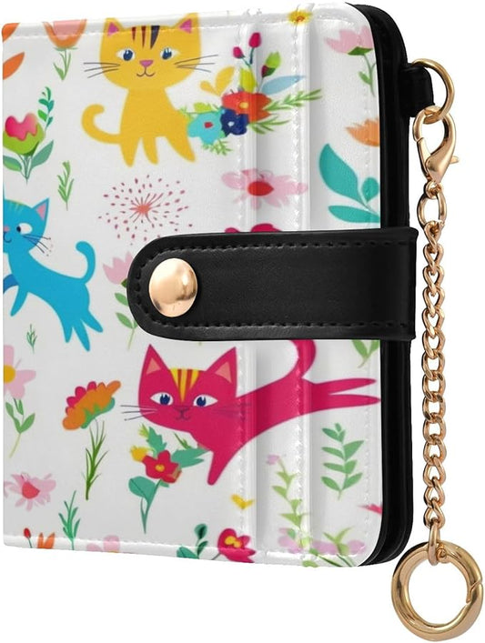 Beautifully printed Ladies premium foldable wallet Unique Minimalist PU leather wallet for Girls Ladies Handbag