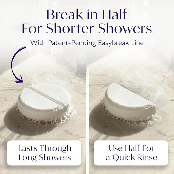 Solia Lavender Shower Steamers Aromatherapy 15-Pack - Patent-Pending Calm Shower Steamers Lavender Bombs, Relaxing Steam Tablets, Selfcare Gifts for Women, Relaxing Bath Gifts
