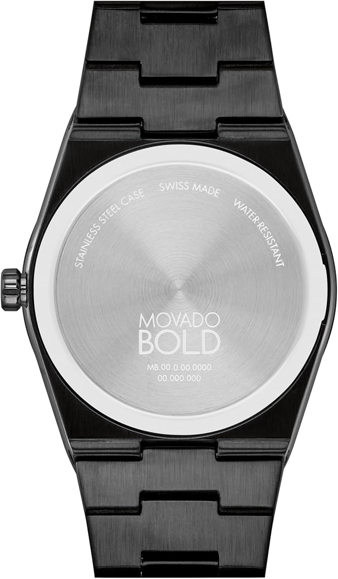 Movado Bold Quest Men's Sport Watch - Swiss Quartz Movement, Stainless Steel Link Bracelet - 5 ATM Water Resistance - Luxury Fashion Timepiece for Him - 40mm