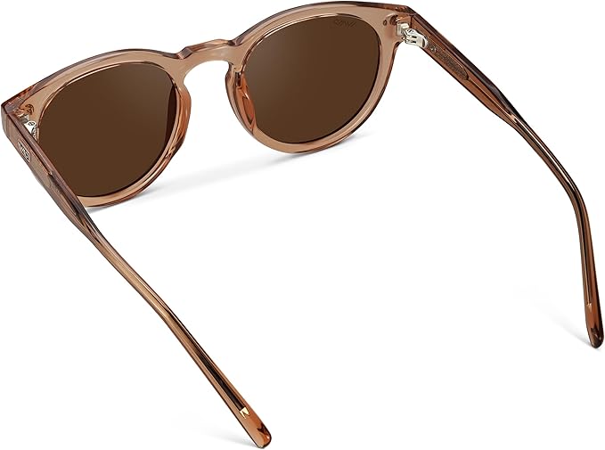WearMe Pro Round Polarized Sunglasses for Women - Retro Classic UV400 Protection for Driving & Everyday Wear