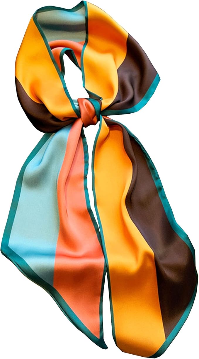 Purse Scarf For Handbags Head Scarves For Women's Hair Bags Scarfs Long Skinny Scarves Fashion Silky