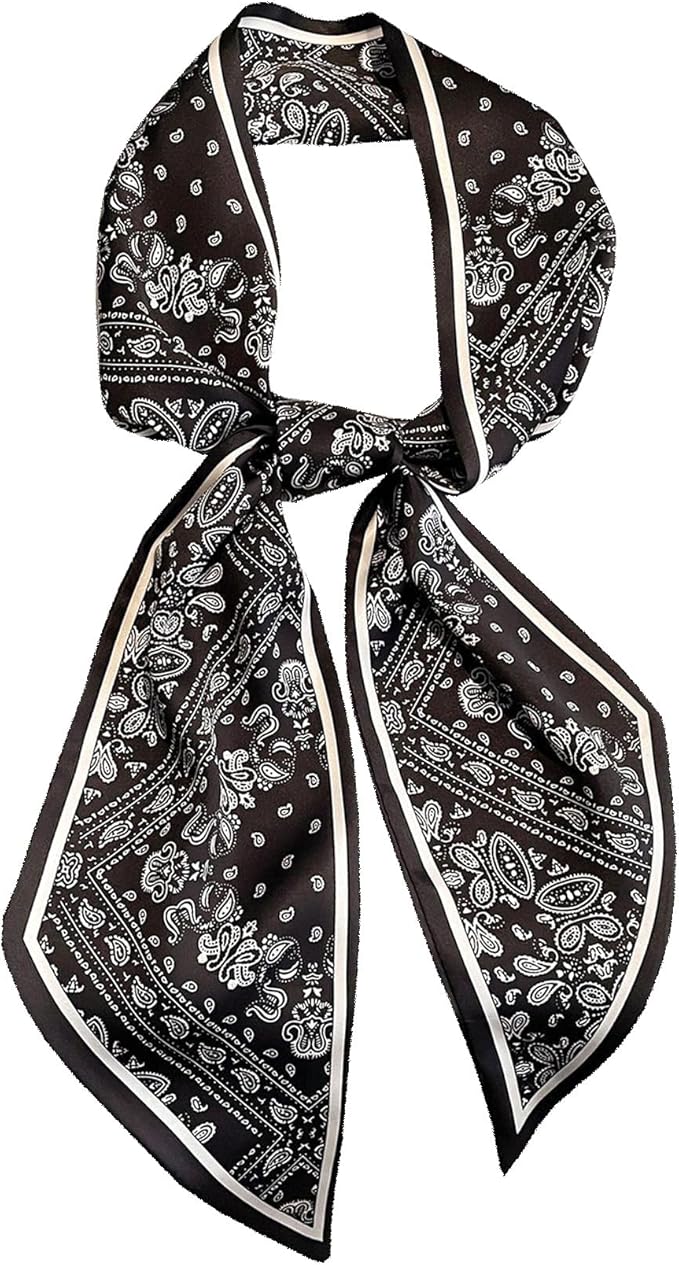 Purse Scarf For Handbags Head Scarves For Women's Hair Bags Scarfs Long Skinny Scarves Fashion Silky