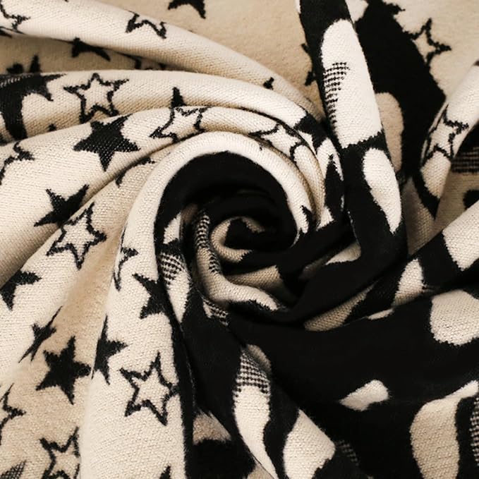 EXTREE Scarfs for Women Pashmina Silky Shawl Wrap for Evening Dressing Blanket Open Front Poncho Cape