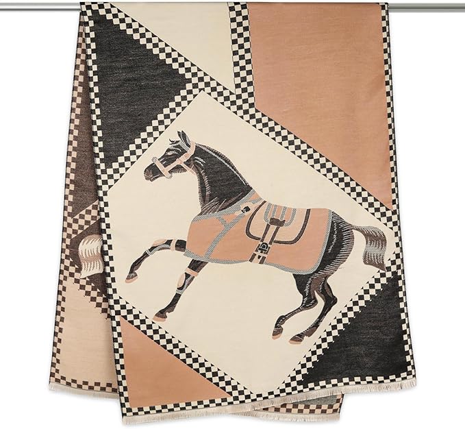 EXTREE Scarfs for Women Pashmina Silky Shawl Wrap for Evening Dressing Blanket Open Front Poncho Cape