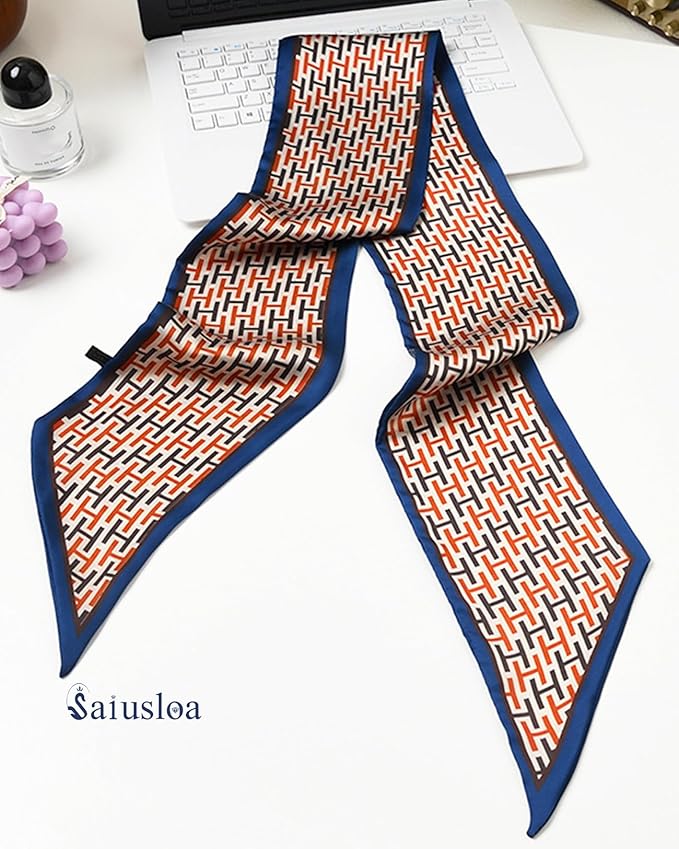 Purse Scarf For Handbags Head Scarves For Women's Hair Bags Scarfs Long Skinny Scarves Fashion Silky