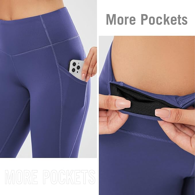 baleaf Winter Clothing Women Leggings Fleece Lined Tights Thermal Warm Thick Cold Weather Gear 1 Pockets