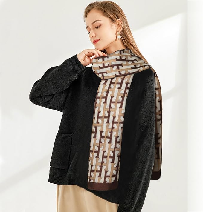 EXTREE Scarfs for Women Pashmina Silky Shawl Wrap for Evening Dressing Blanket Open Front Poncho Cape
