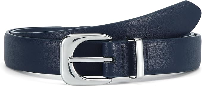 Earnda Belts for Women Faux Leather Waist Belt with Gold/Silver Buckle Casual Jeans Pants Dresses