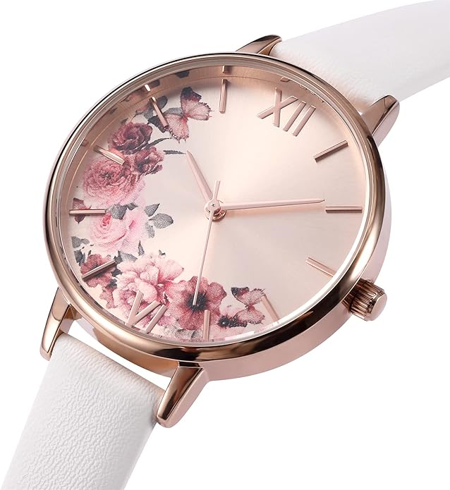 Women's Watches Leather Band Luxury Quartz Watches Waterproof Fashion Creative Wristwatch for Women Ladies