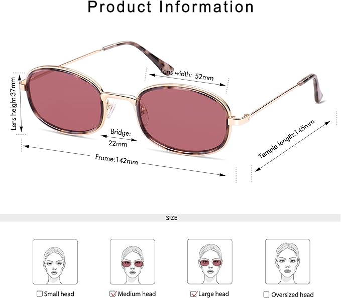 Retro Oval Sunglasses for Women Men Trendy Large Round Y2k Sunnies AP3681