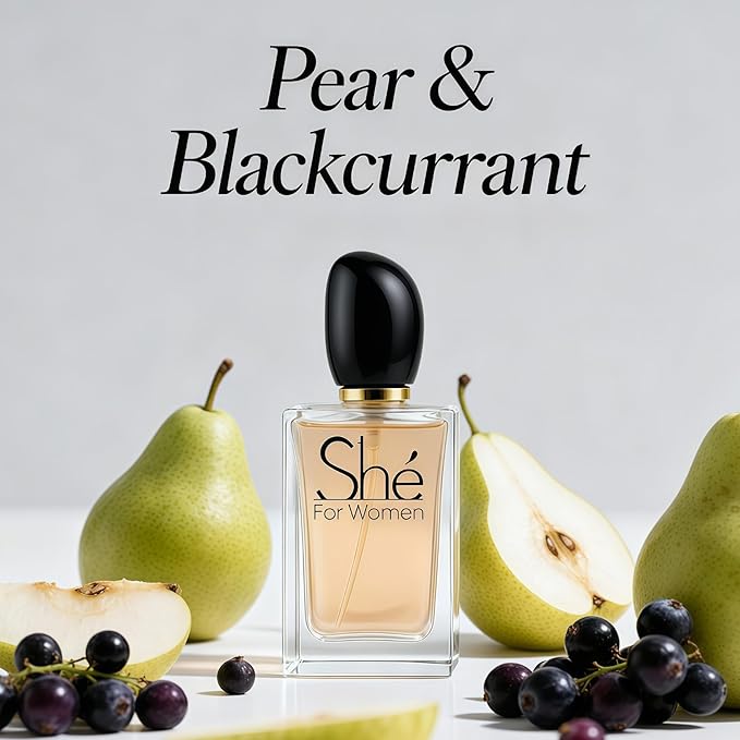 She, Perfume for Women, Long Lasting EDP, Feminine Scent, Delicate Fragrances for Women, Day to Night Wear, 3.4 Fl Oz