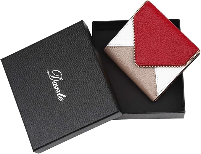 Lavemi Ultra Thin Small Compact Leather Womens Girls Wallets RFID Blocking Credit Card Holder for Women