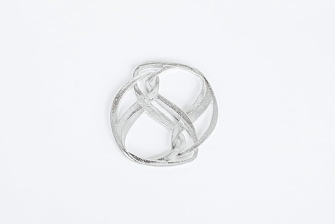 Handmade Pewter Scarf Rings and Slides - Metal Clip for Women Scarves - American Made