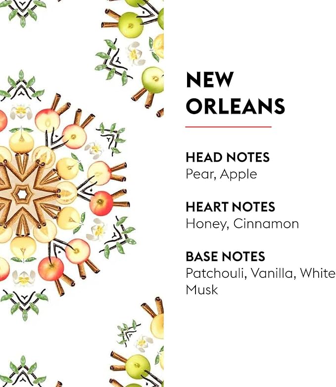 MAISON BERGER New Orleans Lampe Berger Refill, 500 ml (16.9 fl oz), 2-in-1 Catalytic System, Neutralizes Odors and Diffuses Fragrance, Apple, Cinnamon, Vanilla, Made in France