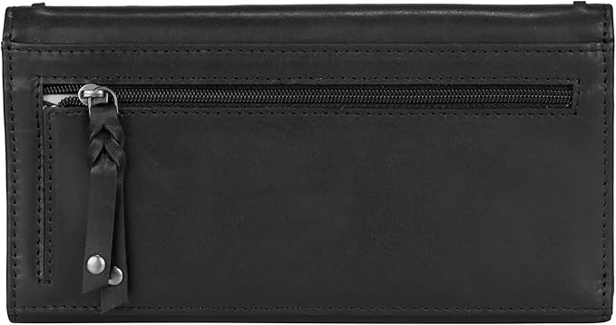 Lady Conceal Hope RFID Leather Laced Wallet (Black)