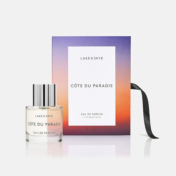 Lake & Skye Côte Du Paradis Eau de Parfum Spray -Vegan, Cruelty Free, Synthetic Free 1.7 fl oz (50 ml) - Warm and Woody Gourmand Fragrance Collection