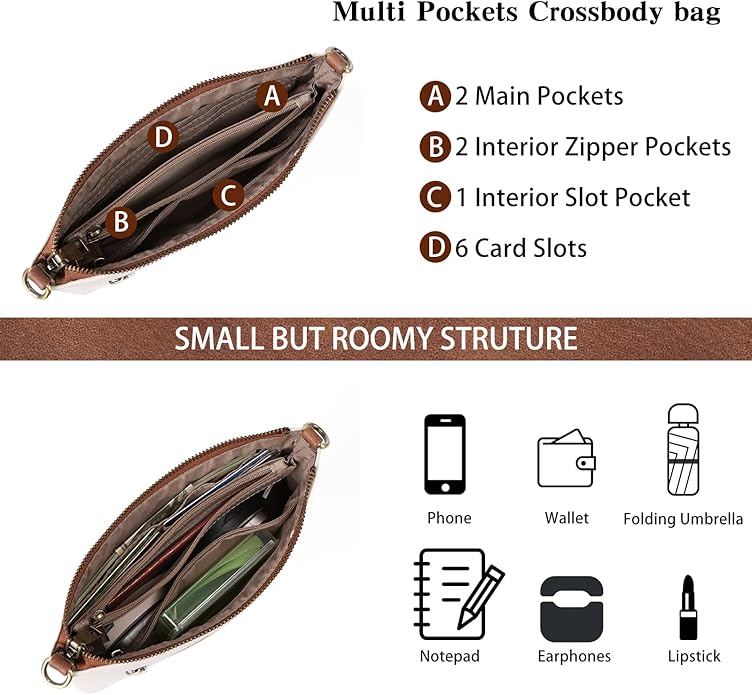 GAEKEAO Wristlet Wallet Clutch Purses For Women Small Crossbody Bag Cell Phone Wallet Purse Shoulder Handbag with Card Slots