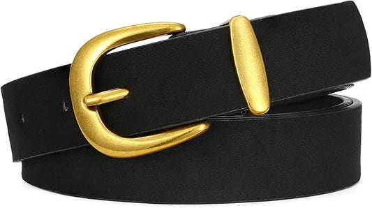 SANSTHS Womens Belt for Jeans Pants Dresses with Alloy Buckle, Floral Print Belt for Women with Unique Print Design