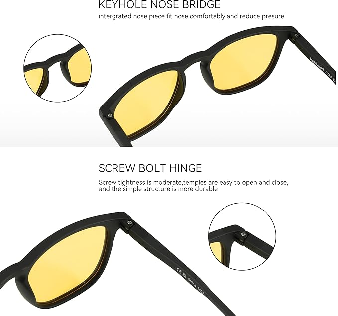ZENOTTIC Polarized Sunglasses for Women Men: Retro Shades Round | Square Frame UV Protection 2 Pack