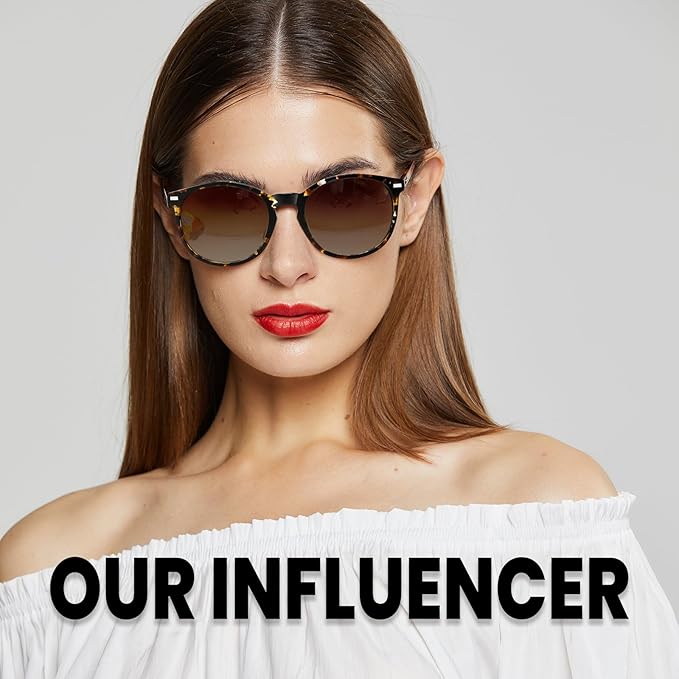 DUCO Polarized Sunglasses for Women Retro Round Women's Sunglasses Classic Vintage UV400 Shades DC1230