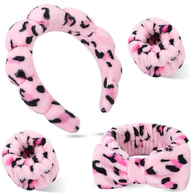 Spa Headbands for Women，Makeup & Skincare Headbands for Washing Face，Face Wash Head band for Women，Cute Hair Band for Girls，Stocking Stuffers For Teen Girls
