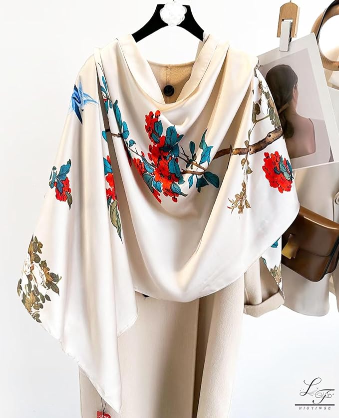 Shawl Scarf For Women Lightweight Scarves Floral Pattern Formal Evening Dressesformal Shawl Summer Wraps