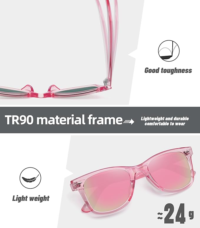 MEETSUN Polarized Sunglasses for Women Men Classic Retro Square Frame Driving Sun Glasses UV Protection
