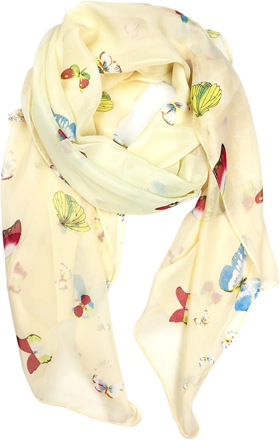 YOUR SMILE Ladies/Women's Lightweight Floral Print/Solid Color mixture Shawl Scarf For Spring Summer season
