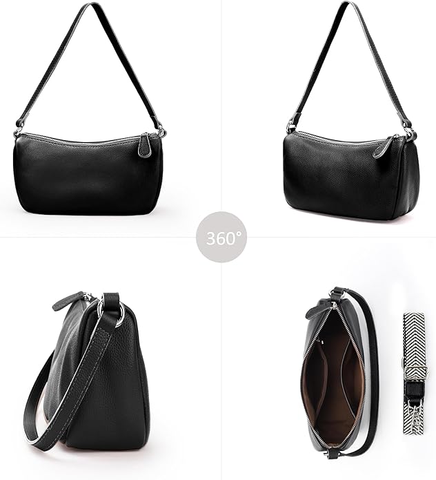 befen Genuine Leather Wristlet Clutch Wallet Purses Small Crossbody Bags for Women with RFID Blocking Card Slots