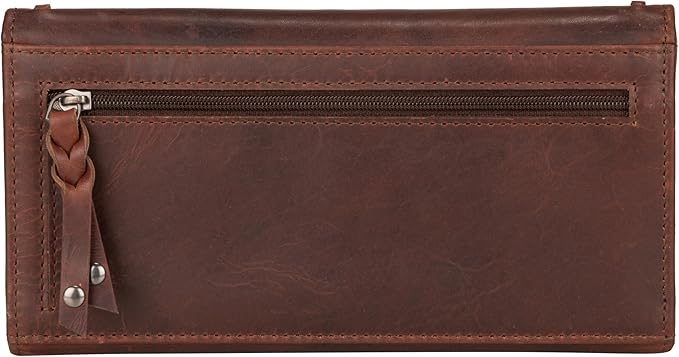 RFID Leather Laced Wallet by Lady Conceal