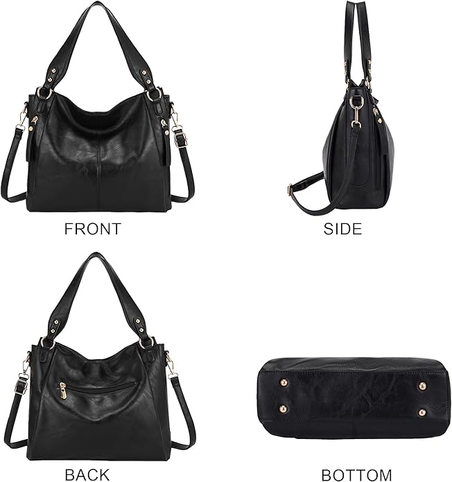 Women's Hobo Handbags Crossbody Bags Ladies Tote Shoulder Bags Purses and Wallet Set 2pcs