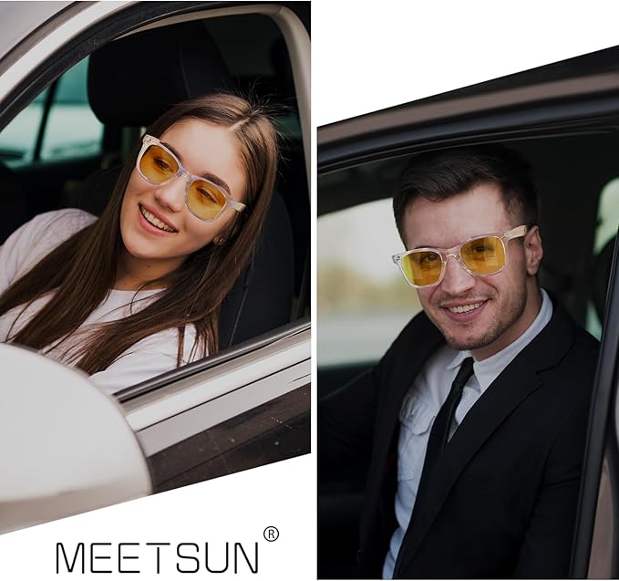 MEETSUN Polarized Sunglasses for Women Men Classic Retro Square Frame Driving Sun Glasses UV Protection